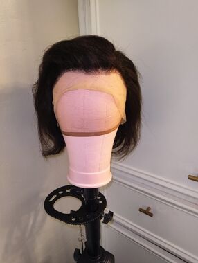 New Lace Front 13"x6" Glueless Wig Soft Natural Yaki Short Thick Full Density